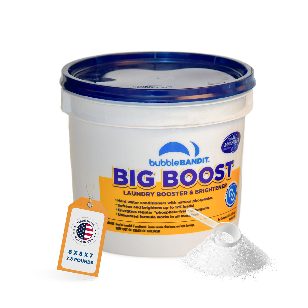 BIG BOOST Laundry Booster and Brightener -  for use with All Phosphate-Free Laundry Detergents - 7.8 lb. pail
