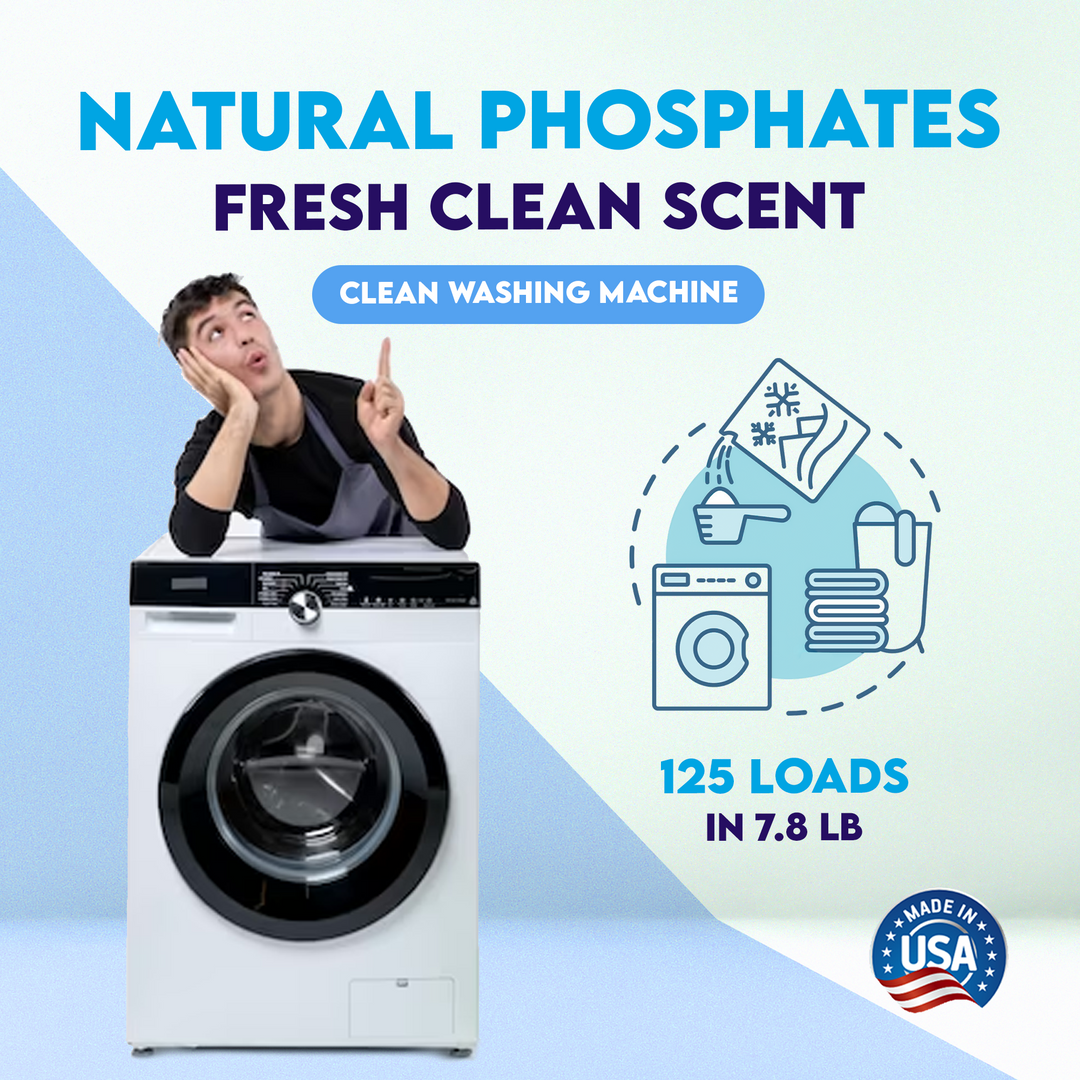 Bubble Bandit Laundry Detergent Powder with Natural Phosphates. 125 Loads in a 7.8 lb. bucket.