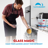 Glass Magic Dishwasher Cleaner With Natural Phosphates- 2 Bags (4 ib) Boosts your "phosphate free" gels, pods and liquid detergents. New stock available March 23.