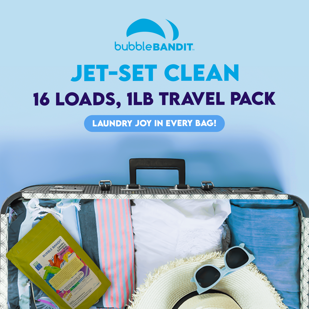 Travel Size “Sample” Bag (16 oz.) Bubble Bandit High-Performance Laundry Detergent – Fresh Clean Scent – Safe for All Fabrics, Greywater & Septic Systems