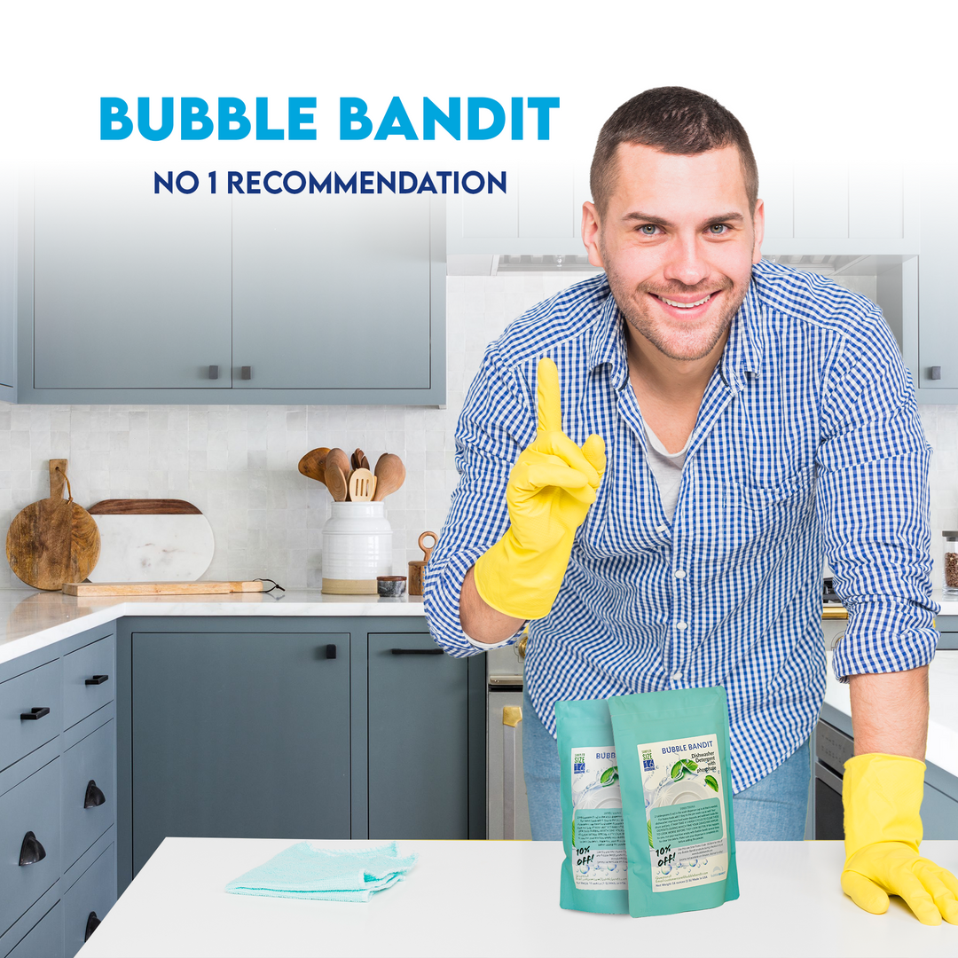 Travel Size “Sample” Bag (16 oz.) Bubble Bandit Dishwasher Detergent for Spotless Dishes and Glassware in Hard Water